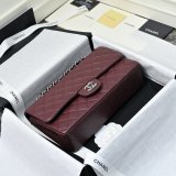 TOP CC Classical 25cm Flap 1112 Caviar leather Handbags