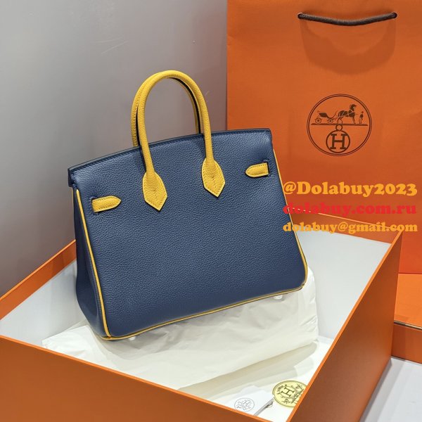 2025 Top New Hermes Contrast Color Birkin Bag