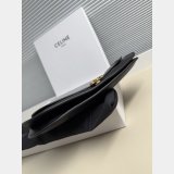 SOFT TRIOMPHE BESACE IN SUPPLE SHINY LAMBSKIN BLACK