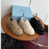 Prada Suede And Re-Nylon Sneakers