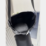 Prada Buckle leather bucket bag with belt 1BE085