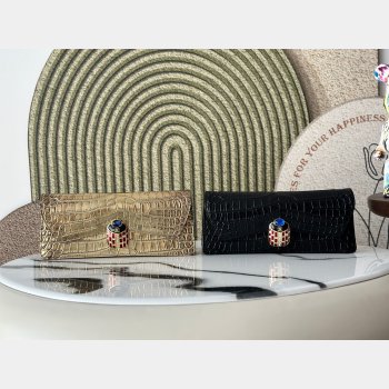 CC A2217 crocodile pattern evening bag