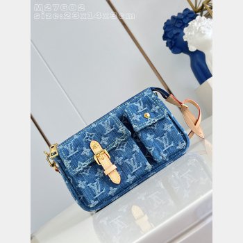 Louis Vuitton Pochette Accessoire Cargo Monogram Denim M27602 Bag