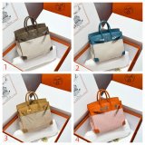TOP Hermes Birkin handmade Stiching Handbags Swift Leather 25CM