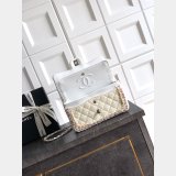 2026 CC Tweed FLAP BAG beige-pink