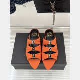 Top Quality YSL EMILIE mules in satin crepe Flat