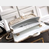 2026 CC Tweed FLAP BAG Beige