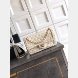 2026 CC Tweed FLAP BAG Beige