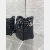 Christian Dior D-Motion Bucket 1025 & 1026 Silver/Gold Bag