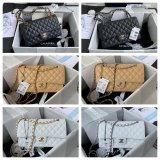 TOP CC Classical Flap 1112 Caviar leather Handbags 25cm