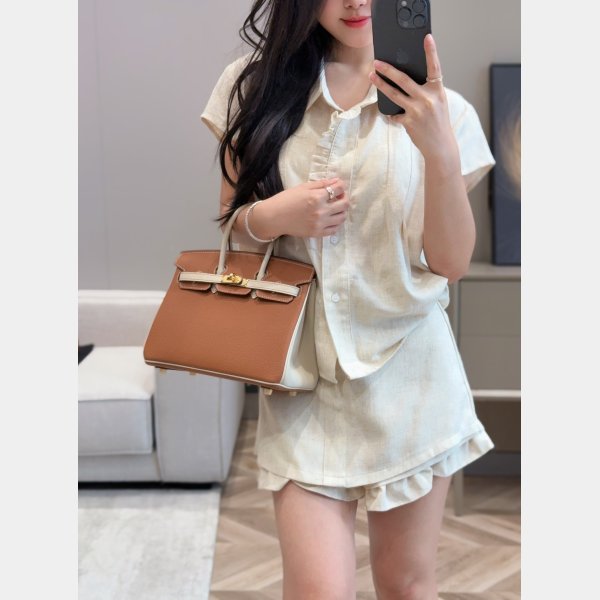 2025 Top New Hermes Contrast Color Birkin Bag