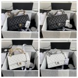 TOP CC Flap 1112 Caviar leather 25cm Handbags