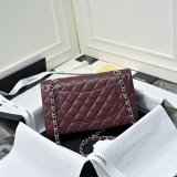 TOP CC Classical 25cm Flap 1112 Caviar leather Handbags