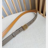 Top Loewe Pebble Grain Calf Anagram Belt 2.0CM