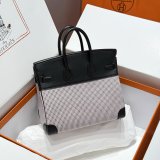 Luxury Hermes Birkin handmade Stiching Handbags Swift Leather 25CM