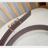 Top Loewe Reversible Anagram Belt 2.8CM