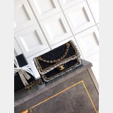 2026 CC Tweed FLAP BAG Black
