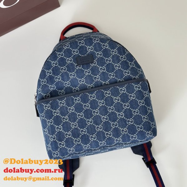 Gucci Children's GG Backpack Ebony Supreme 782708 Fake Bag