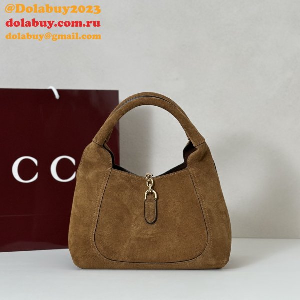 Gucci Softbit Medium Top Handle Brown Velvet 837467 Bag