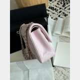 Top Quality CC Flap Caviar leather light pink 25cm bag
