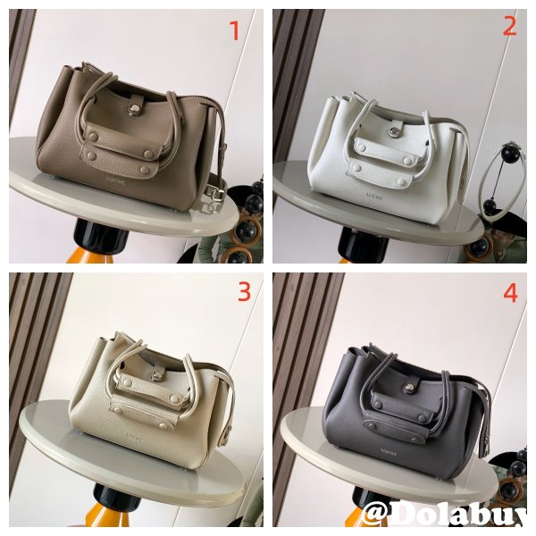 Loewe Small Madrid bag in supple grained calfskin