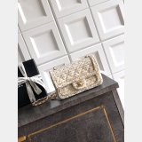 2026 CC Tweed FLAP BAG Beige