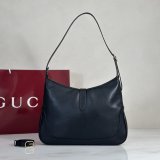 Gucci Top Quality Jackie 1961 A005XN Black Shoulder Bag