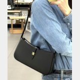Celine Tina Shoulder Shiny Black Calfskin 123053 Bag
