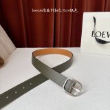 Top Loewe Supple Grain Calf Round Soft Belt 3.2CM