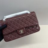 High Quality CC FLAP Lambskin Handbags 25CM