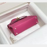 Perfect Hermes human handmade stiching Mini Kelly