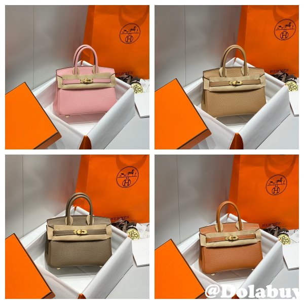 Luxury 20CM Hermes Mini Birkin With Strap Togo Leather