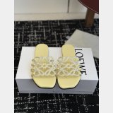 Best Loewe Petal Anagram Rhinestone Suede Slide