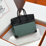 Luxury Hermes Birkin handmade Stiching Handbags Swift Leather 25CM