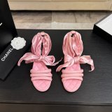 CC 26 Lambskin And Silk high heel Sandals