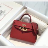 Perfect Hermes human handmade stiching Mini Kelly
