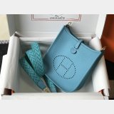 Hermes Mini Evelyne Bag Togo Leather 17CM