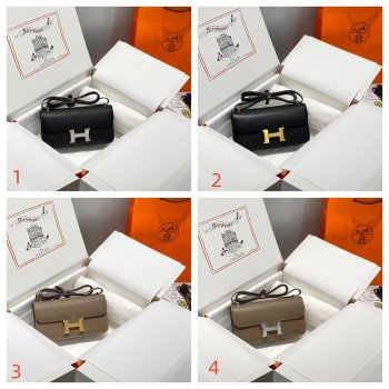 7 Star Hermes handmade Stiching Constance Elan Bag 24cm