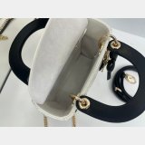 Dior Or Mini Lady Dior Bag with Chain