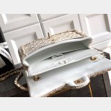 2026 CC Tweed FLAP BAG Beige