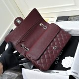 TOP CC Classical 25cm Flap 1112 Caviar leather Handbags