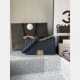 Top Replica CC Le Boy Flap Bag caviar leather 25CM