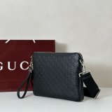 Gucci GG Emblem Medium Crossbody Luxury 850214 Black Bag