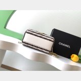 Top Clutch With Chain AP4986 Printed Fabric & Gold-tone Metal Bag