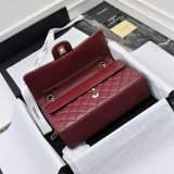 TOP CC Flap 1112 Lambskin 25cm Handbags Light golden hardware