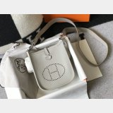 Best Hermes Mini 17CM Evelyne Bag Togo Leather