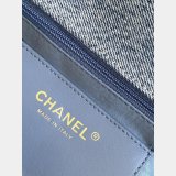 Perfect Maxi Flapbag Washed Denim AS5734 24CM Bag