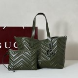Gucci Luxury 855279 GG Marmont Medium Tote Bag