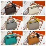 Top Hermes human handmade stiching bag Hass Epsom leather 25cm