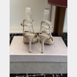 Jimmy choo Sacora Lace Sandals with Crystal-Embellished Sphere